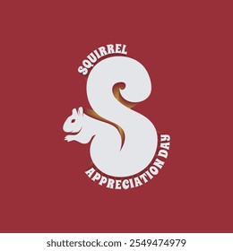 squirrel appreciation day design template