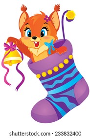 Squirrel with a bell to wear