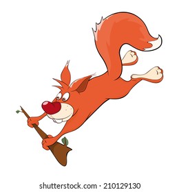 A squirrel cartoon 