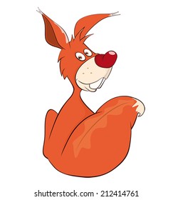 A squirrel cartoon 