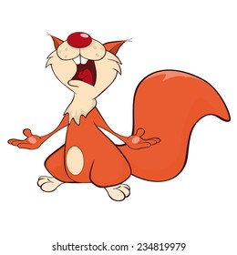 A squirrel cartoon 