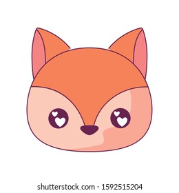 squirrel cartoon design, Kawaii expression cute character funny and emoticon theme Vector illustration