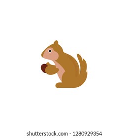 squirrel cartoon icon