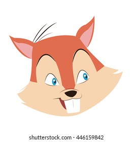squirrel cartoon icon