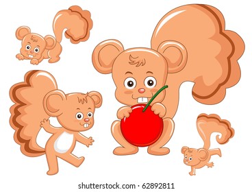 The squirrel character collection set