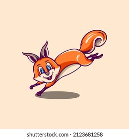 Squirrel Character Illustration for your business or merchandise