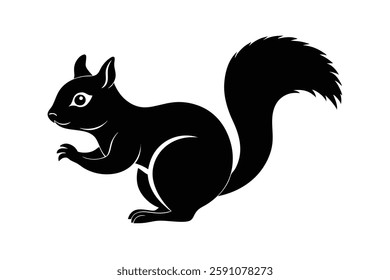 a squirrel clipart vector illustration