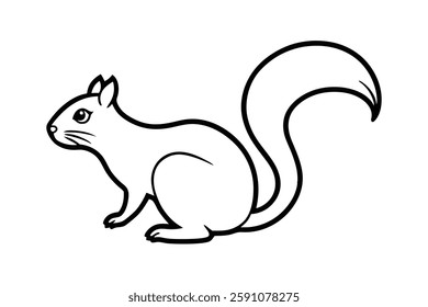 a squirrel clipart vector illustration