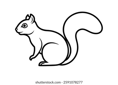 a squirrel clipart vector illustration