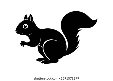 a squirrel clipart vector illustration