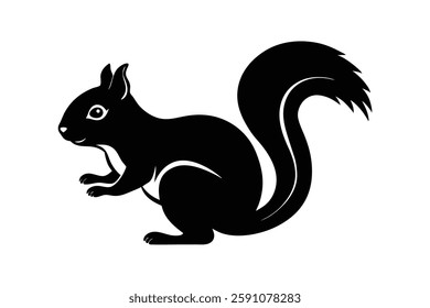 a squirrel clipart vector illustration