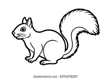 a squirrel clipart vector illustration