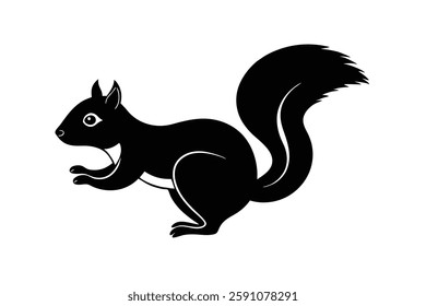 a squirrel clipart vector illustration