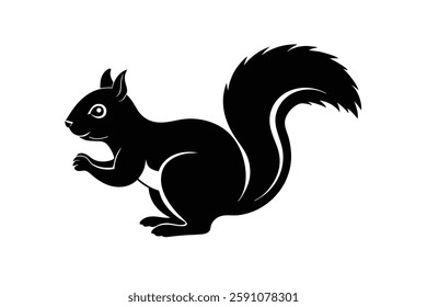 a squirrel clipart vector illustration