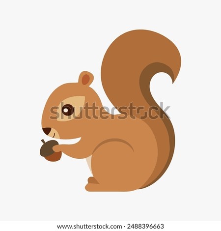 Squirrel, Cute squirrel clip art, Forest animals, Cut Files, PNG File, Digital, Vector file, Vector Files for Cricut