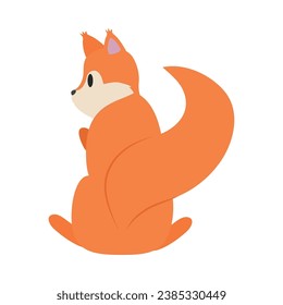 squirrel cute design vector isolated