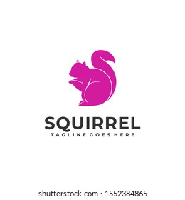 Squirrel Design Concept Illustration Vector Template, pet lover community logotype, Suitable for Creative Industry, Multimedia, medical, entertainment, Educations, Shop, and any related business