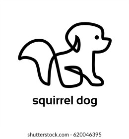 squirrel dog logo