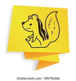 Squirrel doodle