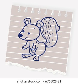 squirrel doodle