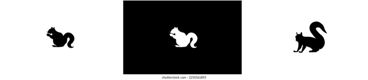 squirrel eating acorn and walking