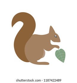 squirrel. Element of colored autumn illustration for mobile concept and web apps. Detailed squirrel illustration can be used for web and mobile