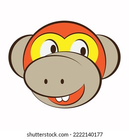 squirrel face character vector illustration