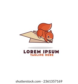 squirrel fly logo, chipmunk, animal logo