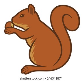 squirrel with hazelnut 