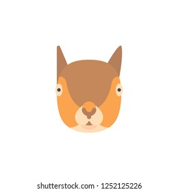 squirrel head cartoon icon