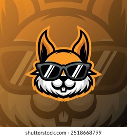 a squirrel head wearing sunglasses