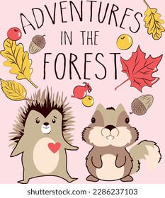 squirrel
 hedgehog
 vector
 cartoon
 forest
 cute
 set
 autumn
 illustration
 design
 nature
 leaf
 nut
 animal
 mushroom
 tree
 acorn
 fall
 background
 wild
 collection
 isolated
 season
 icon
 fox
