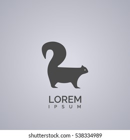 squirrel icon animal sign