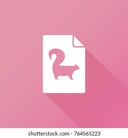 squirrel icon. animal sign
