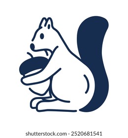 Squirrel icon. squirrel, animal, wildlife, nature, forest, rodent, fauna, wild, autumn, mammal