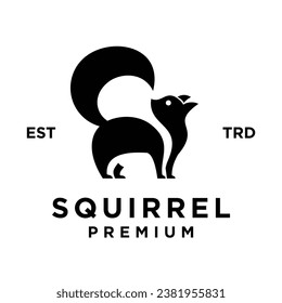 Squirrel icon design illustration template