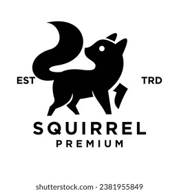 Squirrel icon design illustration template