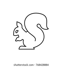 squirrel icon illustration isolated vector sign symbol