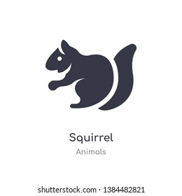 squirrel icon. isolated squirrel icon vector illustration from animals collection. editable sing symbol can be use for web site and mobile app