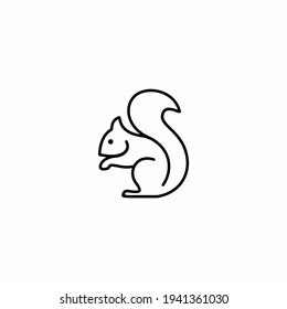 squirrel icon logo design inspiration