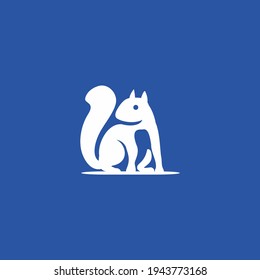 squirrel icon logo design inspiration