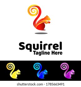 Squirrel icon. Squirrel logo Design template