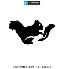 squirrel icon or logo isolated sign symbol vector illustration - high quality black style vector icons
