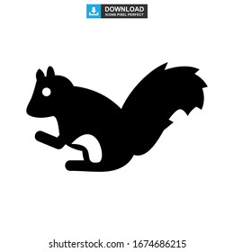 squirrel icon or logo isolated sign symbol vector illustration - high quality black style vector icons
