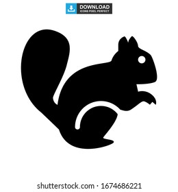 squirrel icon or logo isolated sign symbol vector illustration - high quality black style vector icons
