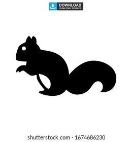 squirrel icon or logo isolated sign symbol vector illustration - high quality black style vector icons
