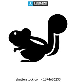 squirrel icon or logo isolated sign symbol vector illustration - high quality black style vector icons
