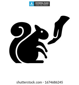 squirrel icon or logo isolated sign symbol vector illustration - high quality black style vector icons
