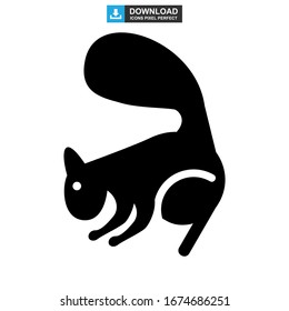 squirrel icon or logo isolated sign symbol vector illustration - high quality black style vector icons
