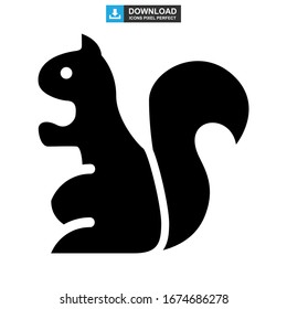 squirrel icon or logo isolated sign symbol vector illustration - high quality black style vector icons
